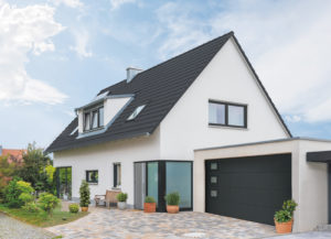 Vertical Confort - RAL 7021 - Hublots Carré PVC - Satinovo