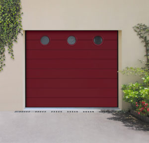 Vertical Confort - RAL 3004 - Rond aluminium - Satinovo