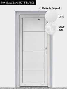 Panneaux : sans motif blancs