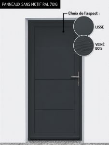 Panneaux : sans motif RAL 7016