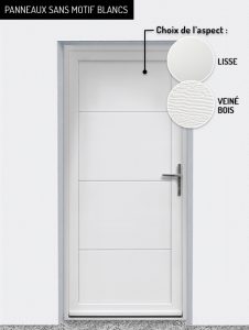 Panneaux : sans motif blancs