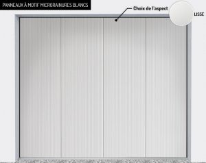 Panneaux : motif microrainures blancs