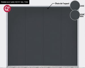 Panneaux : sans motif RAL 7016