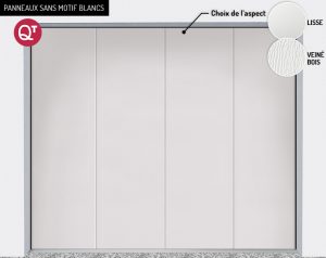 Panneaux : sans motif blancs