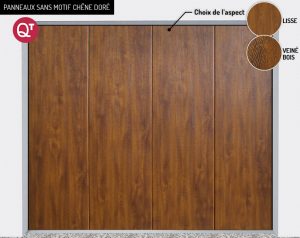 Panneaux : sans motif Chêne doré