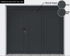 Panneaux : sans motif RAL 7016