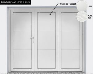 Panneaux : sans motif blancs