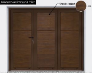 Panneaux : sans motif Chêne foncé