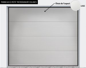 Panneaux : motif microrainures blancs