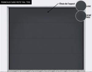 Panneaux : sans motif RAL 7016