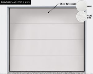 Panneaux : sans motif blancs