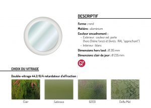 Hublot aluminium rond