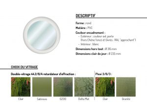 Hublot PVC rond