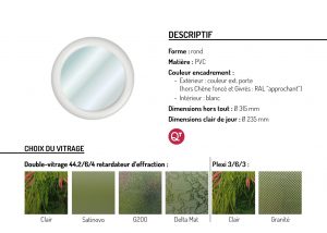 Hublot PVC rond