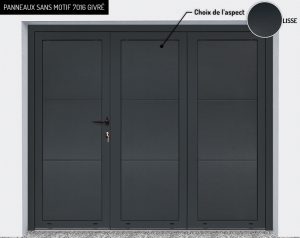 Panneaux : sans motif 7016 givré
